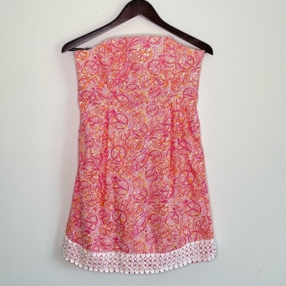 ❤️ Lilly Pulitzer vintage strapless Dress Size 6 K17 - Picture 2 of 13